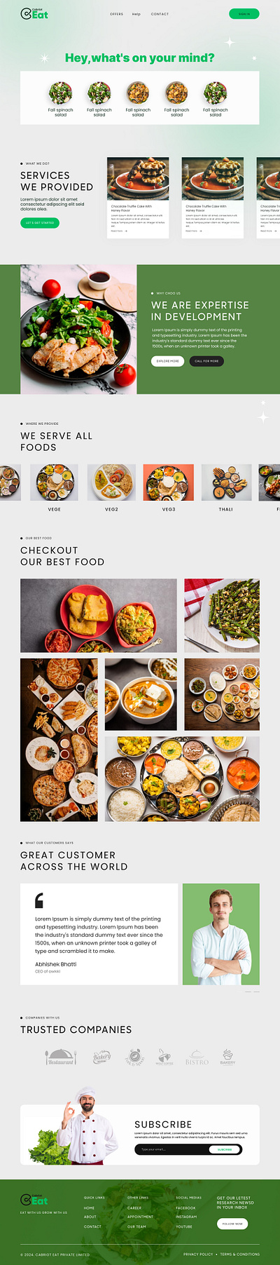 Food site design design food site