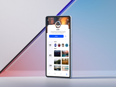 Daily UI Design Challenge | Day - 06 | User Profile App UI design figma illustration mobileapp mobiledesign profilepage ui uiux