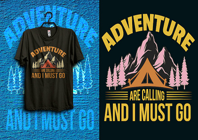 Outdoor Camping T shirt Design minimalist t shirt design
