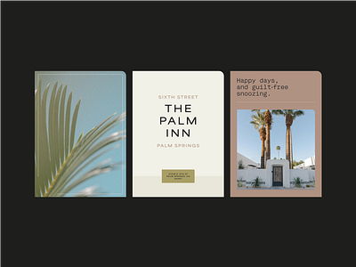 The Palm Inn Branding branding hotel palmsprings palmtrees