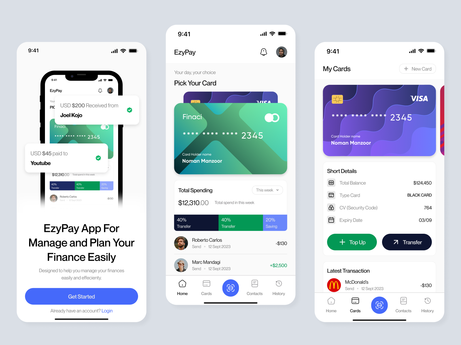 E-Wallet - Mobile Apps app bank design e wallet m banking money savings transactions ui wallet