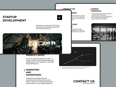 Business Presentation Design business design graphic design mvp presentation showcase slides startup website