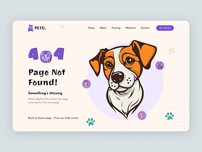 Page Not Found 3d 404 404 page branding cleen design graphic design illustration logo minimal design modern petu professtional typography ui ux vector