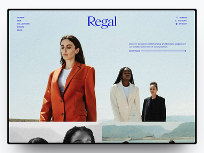 Regal - Fashion Store Website branding design fashion graphic design landing page shopify ui web design website