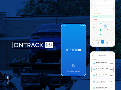 ONTRACK: An SaaS App for Your ON DEMAND Solution androidapp cizo design ios mobileapp ondemand saas saasapp ui ux