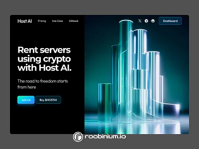 Rent Servers Landing Page landing web design