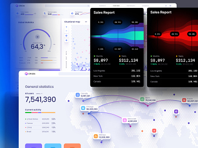 Aurora Bundle set (ORION + ECLIPSE + HYPER) 3d animation branding chart dashboard dataviz design desktop graphic design illustration infographic logo motion graphics saas service statistic tech template ui widgets