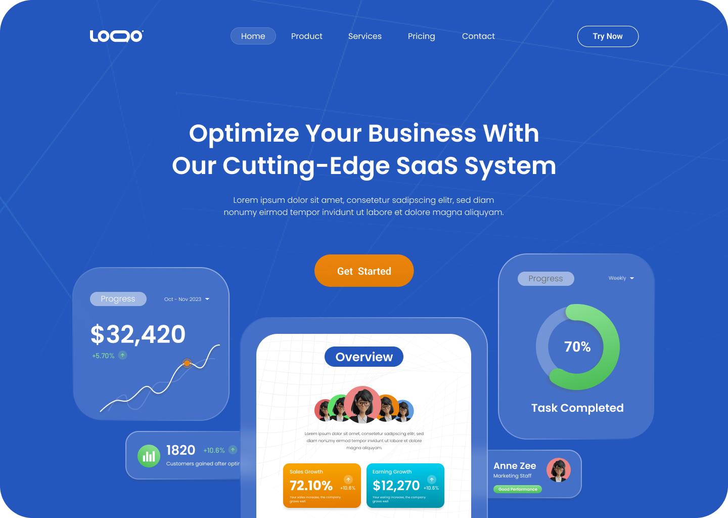 SaaS Landing Page Design ai saas company company web figma financial landing page minimalist saas saas landing page saas web design template ui uiux design user experience user interface ux web app web design website for saas
