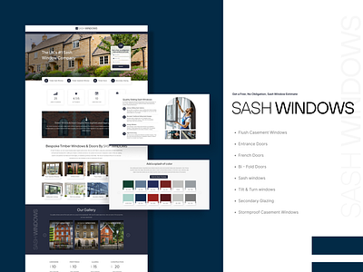 Sash Windowas - Website Design branding clean design full website logo modern new ui website website design