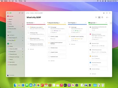 Todoist App for macOS (Figma Freebie) agile calendar kanban kanban board mac app macos productivity tool project management reminders saas saas app task dashboard task list task manager tasks board todo todo app todo list todoist