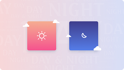 Day & Night Micro-Interaction animation day day night micro interaction night ui