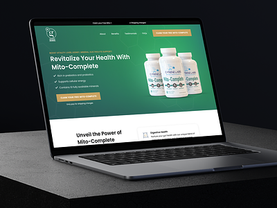 Health Landing Page/Click-through clickthrough design dribbble shot health landing page design landingpage landingpagedesigner landingpagedesigns lead generation ui ux wellness
