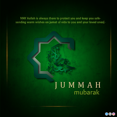 Jummah Mubarak 3d animation branding design graphic design illustration islamic poster logo motion graphics poster poster design ui uiux design ux