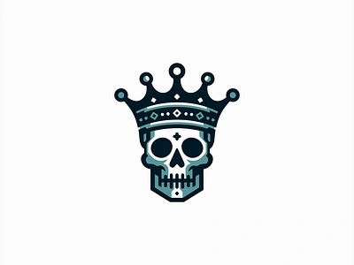 The Dead King Logo branding character crown dead death design horror identity illustration king logo mark mascot royal royalty skeleton skull sports symbol vector