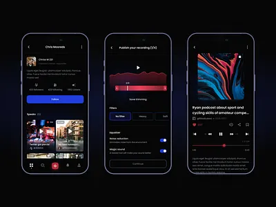 Outspeak android app concept graphic design interface ios iphone mobile app ui user interface ux