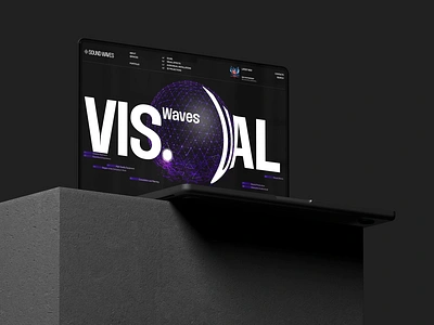 Sound Waves animation design ui ux web