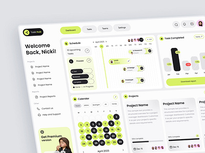 Task Manager Dashboard dashboard design manage management manager project project manager task task manager ui ui dashboard ui design