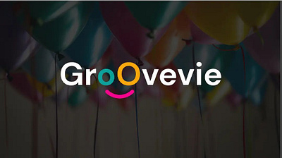Brand Identity for Groovevie branding design graphic logo party