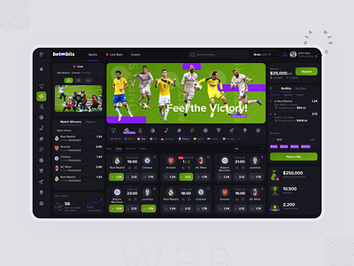 Sports betting | Betonbits bets betting branding creative design interface logo sport ui ux web web design