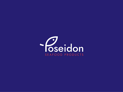 Poseidon brand branding design fish graphic design identity illustration logo logotype ocean poseidon sea seafood