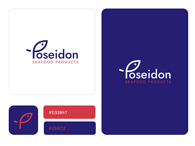 Poseidon brand branding design fish fishmarket graphic design identity illustration logo logotype ocean poseidon sea seafood