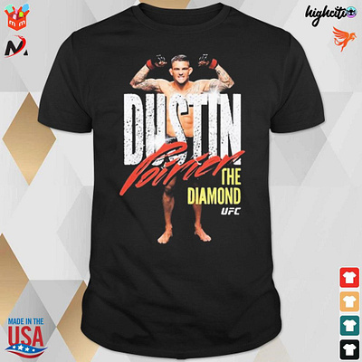 Official Dustin Poirier The Diamond photo t-shirt