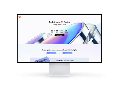 Redmi Note 13 Series web design branding ui ux web