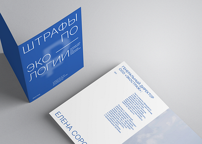 ECOSTRAZH (booklet) graphic design