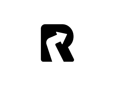 Revamp alex seciu arrow arrow logo branding logo design negative space negative space logo r letter r letter mark