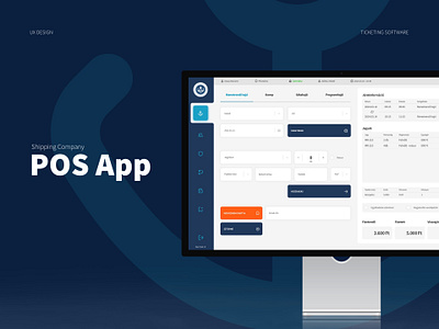 UI/UX Design for a shipping company - POS App Design boat ferry pos app pos design shipping ticketing ticketing software ui ux ux design uxui
