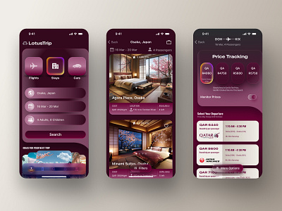 Lotus Trip App figma productdesign tripapp ui uidesign