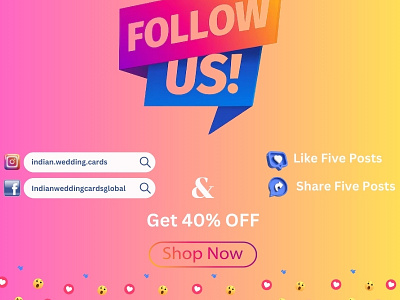 Follow & Share | 40% OFF indianweddingcards wedding invitations weddingcardsindia weddingcardsonline