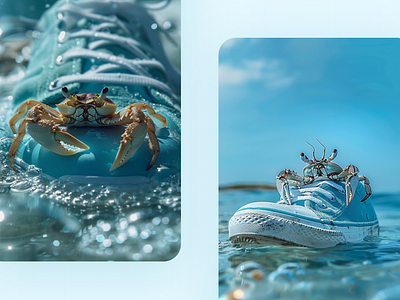 Crab and Shoes aigc beyondstyle design figma ill illustration story ui website