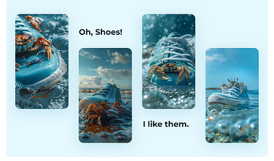 Crab and Shoes aigc beyondstyle design figma ill illustration story ui website