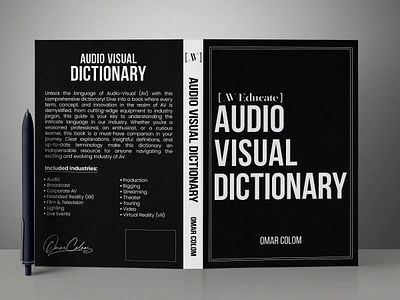 Audio Visual Dictionary 3d mockup amazon book cover audio visual dictionary book cover book cover art book cover design book cover mockup book design ebook ebook cover epic bookcovers graphic design hardcover kindle book cover kindle cover minimal book cover minimalist book cover non fiction book cover paperback cover professional book cover