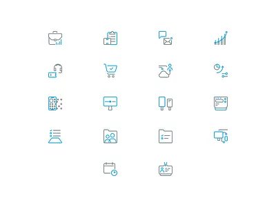 Solutions Icons apps customer support finance hmi hr inventory kiosk purchase sales shop floor management task