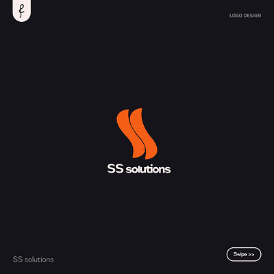 SS solutions logo design branding graphic design illustration illustrations logo logo design