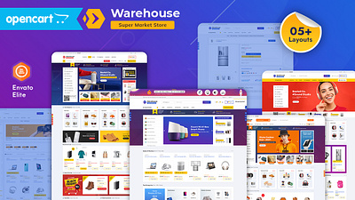 Warehouse - e-Commerce Multi-purpose Electronics Store electronics opencart prestashop shopify warehouse woocommerce