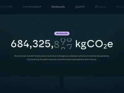 Offset calculator bento 🧮 ai bento calculator counter ecology landing page redesign saas sparkles web app web design