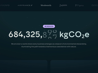 Offset calculator bento 🧮 ai bento calculator counter ecology landing page redesign saas sparkles web app web design