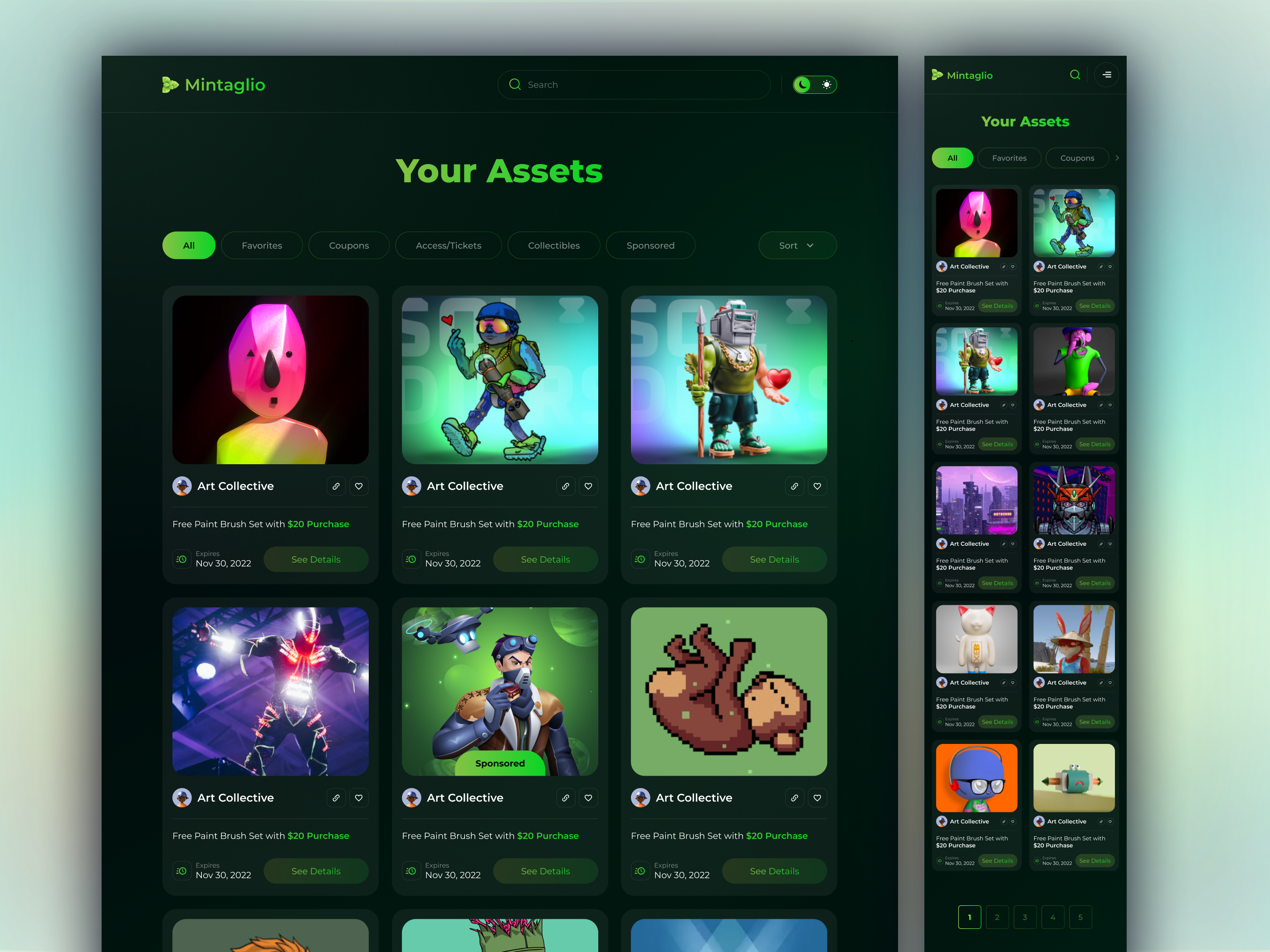 Example of Crypto Nft Memecoin Website UI UX Design