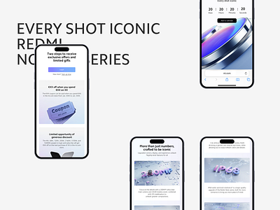 Redmi Note 13 Series web design 3d animation app graphic design motion graphics ui ux