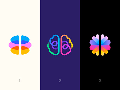 Logo concepts for Enna brain branding colorful connection ea gradient hiring hr human icon logo mind modern monogram neurodivergent people resources