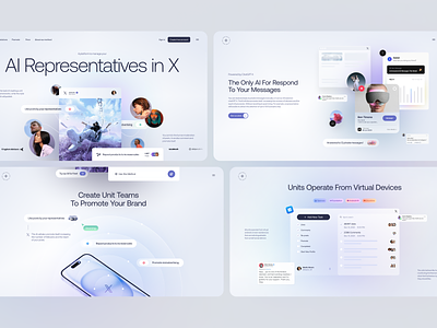 AI Units - Product Landing Page ai ai assistant ai technology artificial intelligence awsmd hero section homepage innovation landing page neural network product design product landing page saas startup trending web web design web page webflow website