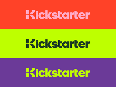 Kickstarter Logo brand branding color colors design friendly identity logo logodesign mark negative space star stars symbol wordmark