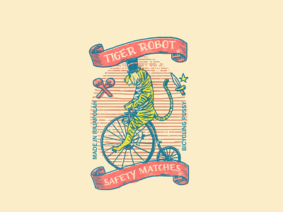 Bicycling Pussy branding design graphic design illustration retro vintage