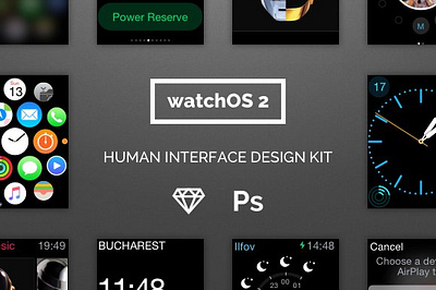 WatchOS 2 Human Interface UI Kit adobe xd app apple watch application design sketchapp ui ui kit ux watchos watchos 2 human interface ui kit