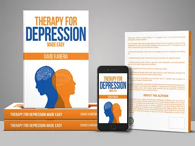Therapy for Depression Made Easy book book art book cover book cover art book cover design book cover mockup book design cover art creative book cover ebook ebook cover epic bookcovers graphic design kdp cover kindle book cover kindle cover minimal book cover paperback cover professional book cover unique book cover