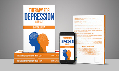 Therapy for Depression Made Easy book book art book cover book cover art book cover design book cover mockup book design cover art creative book cover ebook ebook cover epic bookcovers graphic design kdp cover kindle book cover kindle cover minimal book cover paperback cover professional book cover unique book cover