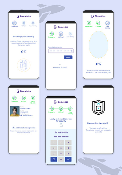 Redesign: DigiYatra App ui ux visual design